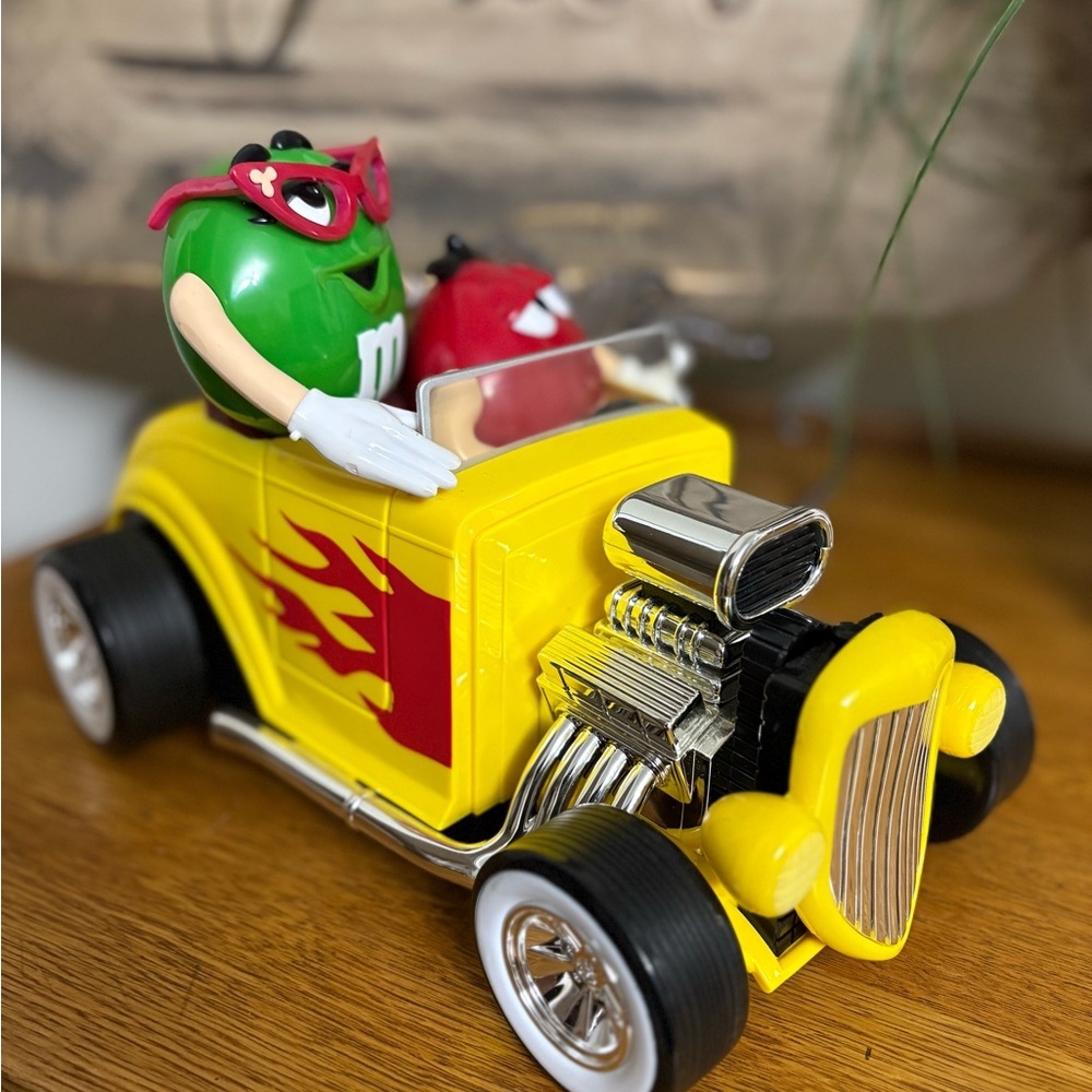 Vintage M&M's "Rebel Without A Clue" Hot Rod candy dispenser
